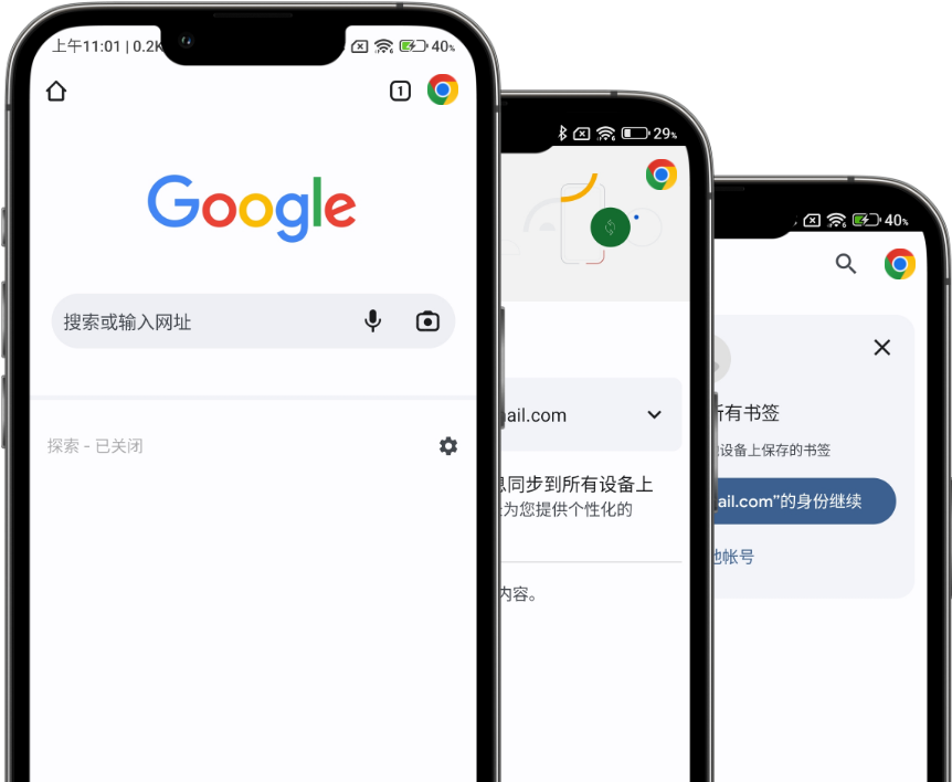 Google Chrome Interface Diagram