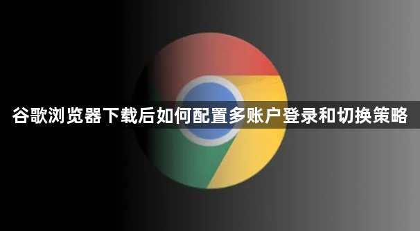 谷歌浏览器下载后如何配置多账户登录和切换策略1