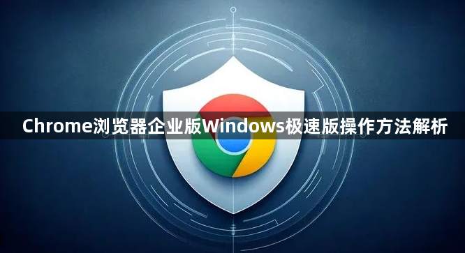 Chrome浏览器企业版Windows极速版操作方法解析1
