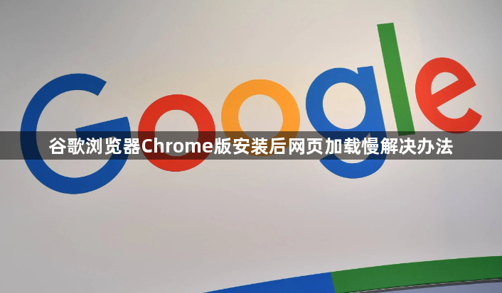 谷歌浏览器Chrome版安装后网页加载慢解决办法1